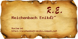 Reichenbach Enikő névjegykártya